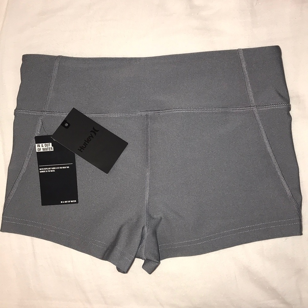 Hurley NWT gray surf shorts sz M UPF 50+ - Picture 2 of 6